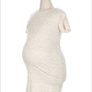 Pinkblush Cream and Tan Dress